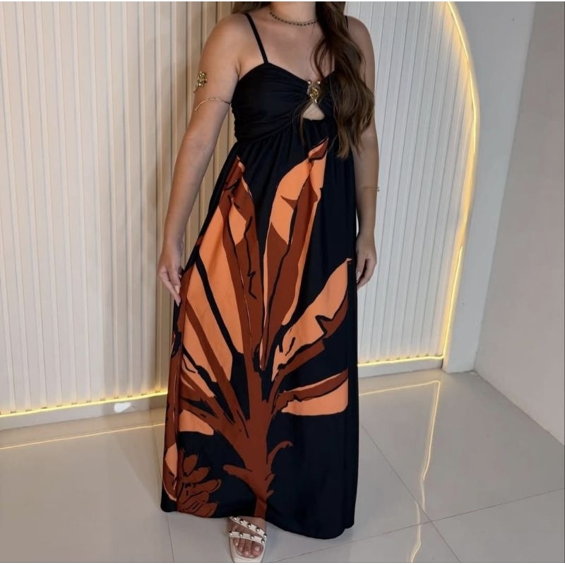 Vestido Estampado Feminino Elegante – Leve, Confortável e Atemporal | Vestido Feminino Elegante | Vestido Estampado