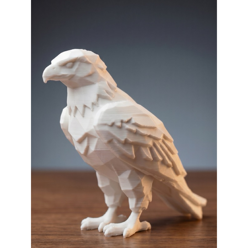 Águia Imperial Low Poly Decorativa - Estátua Luxo [Dourado/Bronze/Branco/Preto] -12/15cm/20cm Estatueta Águia Low Poly