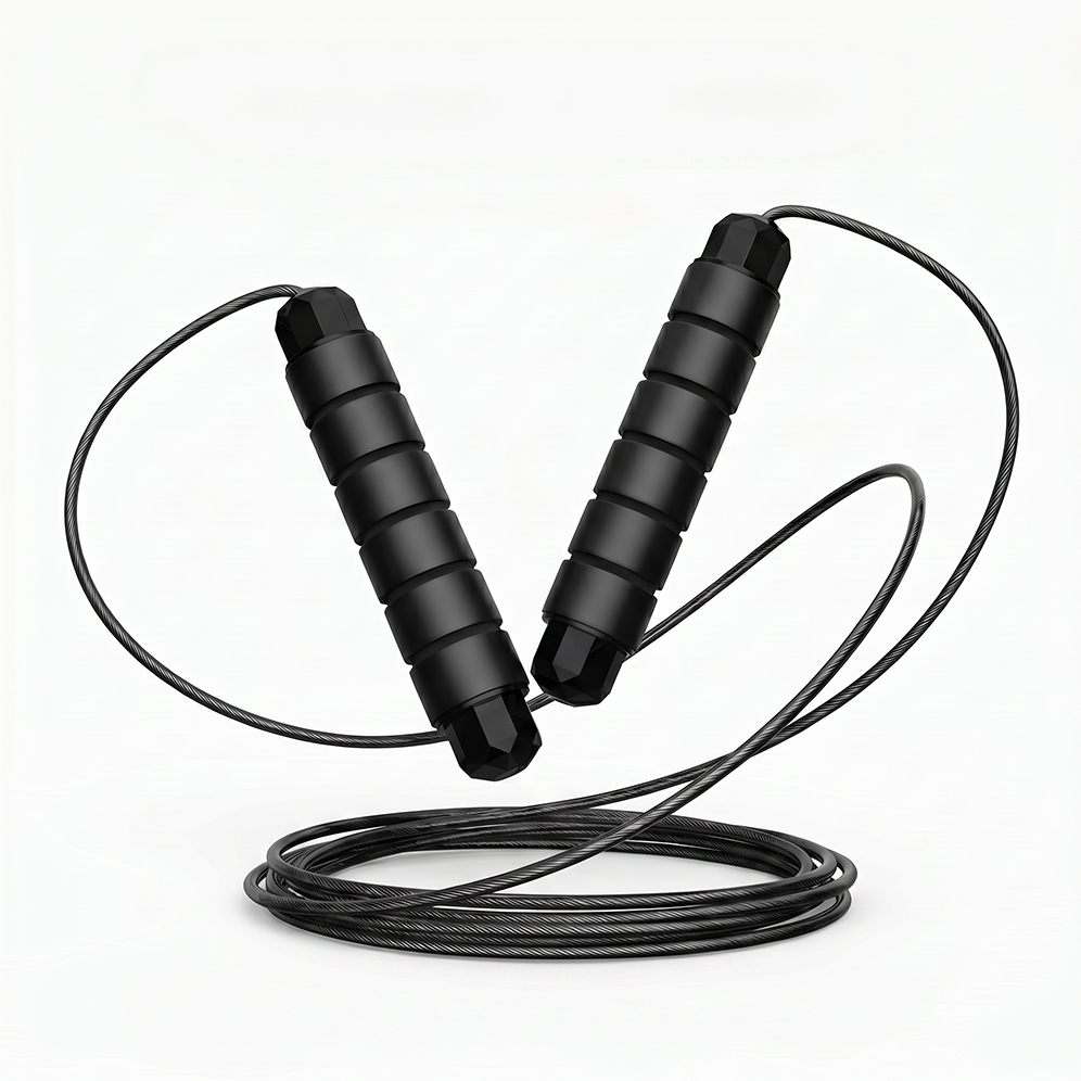 Corda de Pular Profissional Crossfit Ajustável 3m com Cabo de Aço PVC para Treino e Fitness Leve