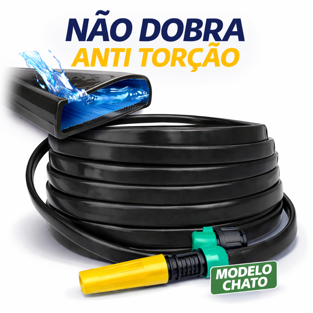 Mangueira de Jardim Anti-Torção e Anti-Dobras de 10 a 50 Metros