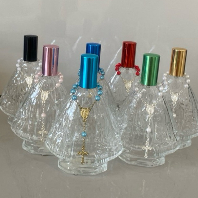 Vidro Nossa Senhora Aparecida 60 ml com Spray Luxo e Mini Terço! Mini Terço à sua escolha