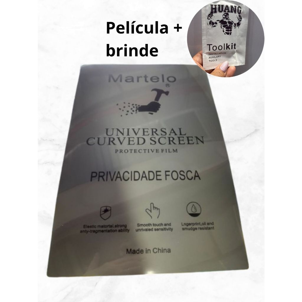 Película Privacidade fosca Hidro gel Cortada Para Pad Mine 5 Tela 7,9 Resistente Privativa Kit Instalação De Brinde