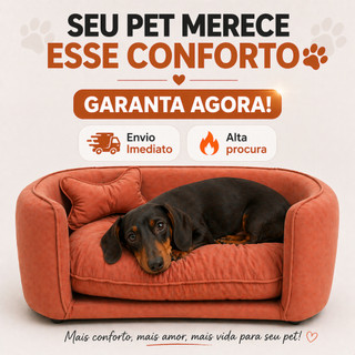 Cama para Cachorro Pet Premium Suede Macio Almofada Alta Qualidade - Caminha Poltrona Sof…