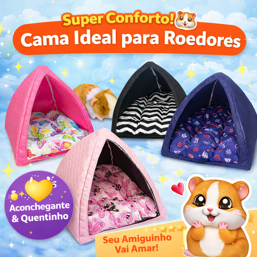 Toca Casinha Para Porco da Índia Ratos e Hamster