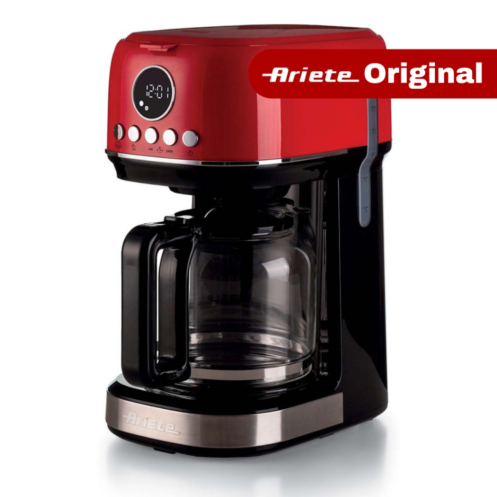 Cafeteira Programável Com Filtro 900W Moderna Vermelha Ariete