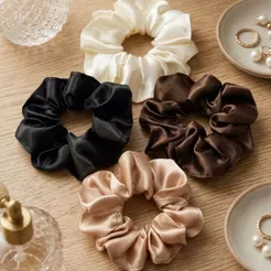 Xuxinha de Cabelo Scrunchie Cetim Kit 4 Antifrizz