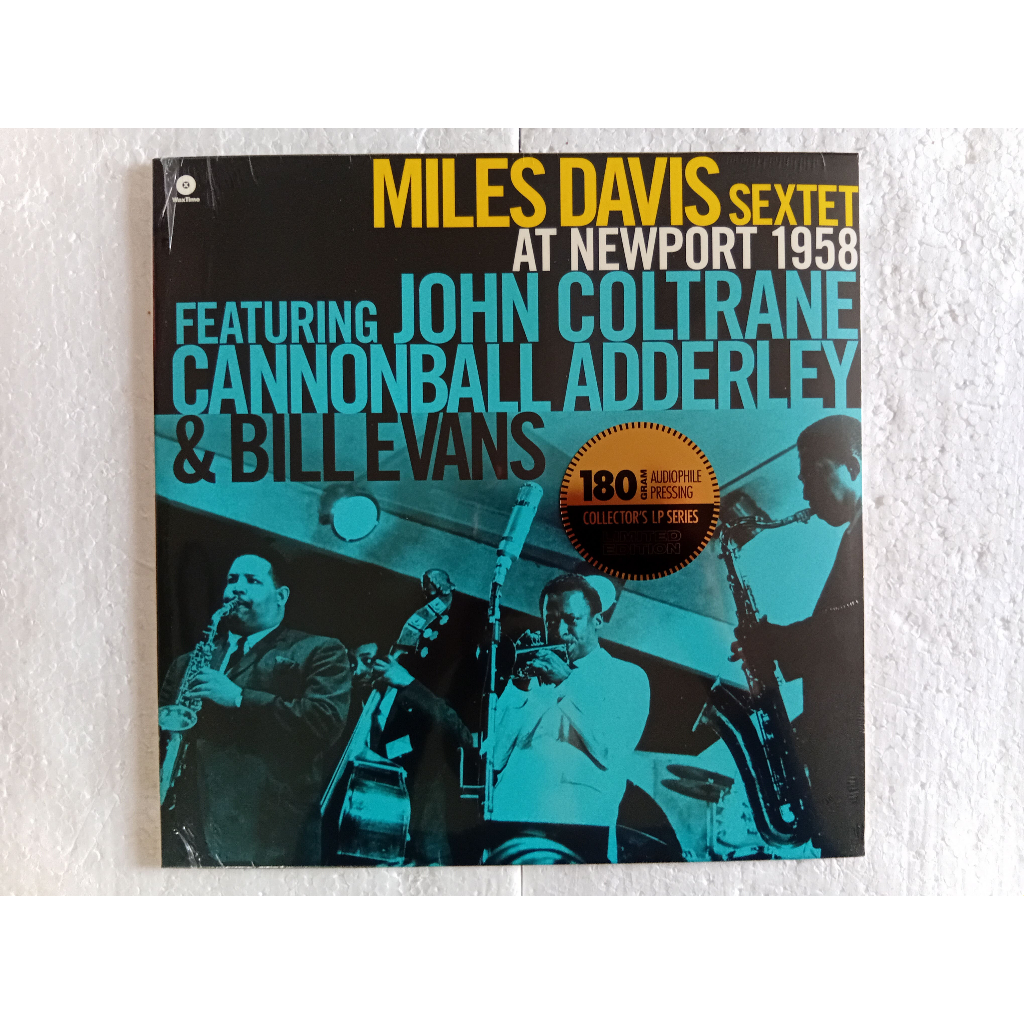 LP miles davis sextet at newport 1958 featuring john coltrane cannonball adderley & bill evans lacrado novo importado