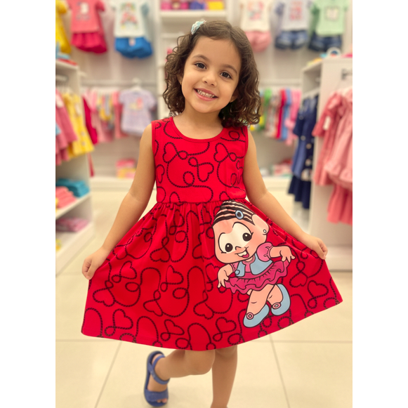Vestido Infantil Sortido Feminino 100% Algodão Menina Lindo Confortável 2 a 6 Anos Promoção