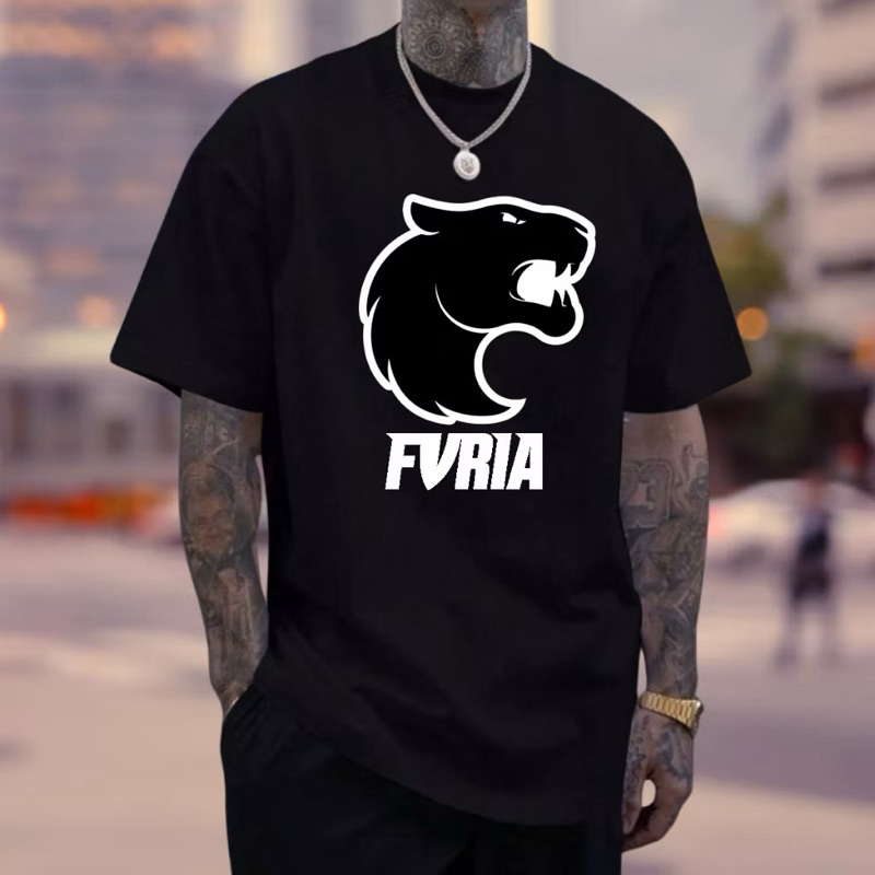 Camiseta Furia Time Counter Strike CS Game Fallen Molodoy Camisa Algodão Cores Promoção Masculino Feminino