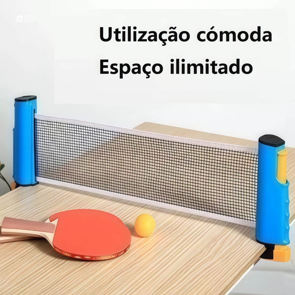 Kit Tênis de Mesa Infantil: Rede + Raquete | Iniciante | Opções: Rede, Raquete ou Kit Completo