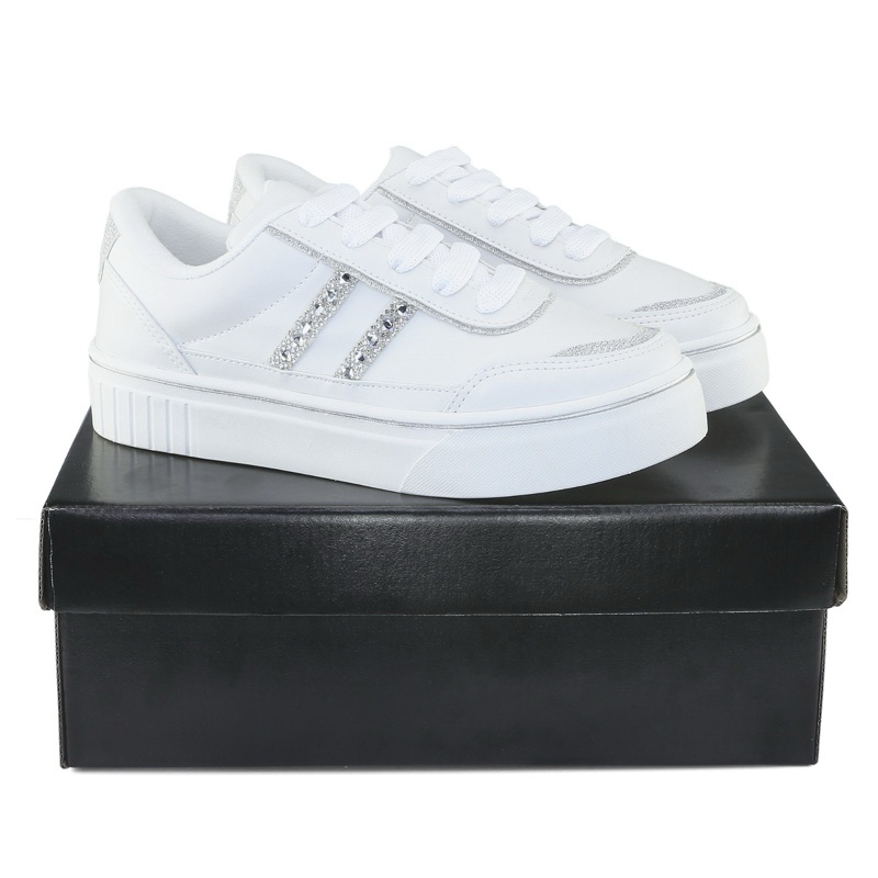 Tênis Casual Feminino Strass