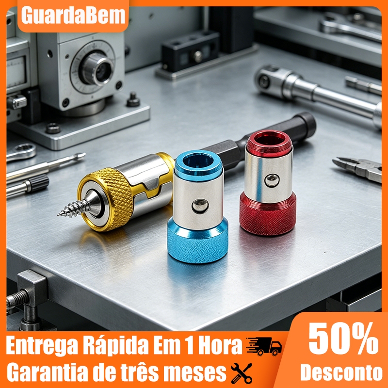 3 Pcs Chave De Fenda Magnética 6,35mm Anti-Derrapante Bit De Liga Metálica Para Ferramentas Manuais