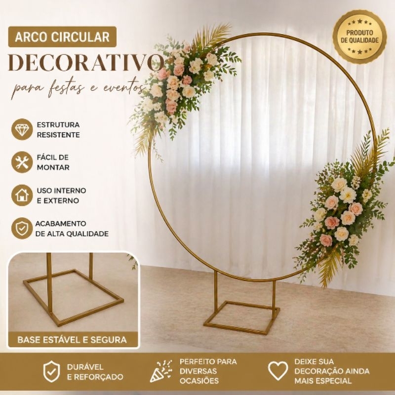 Arco Estrutura Painel Suporte Desmontável Decoração para Aniversários Festas Fundo com Bexigas