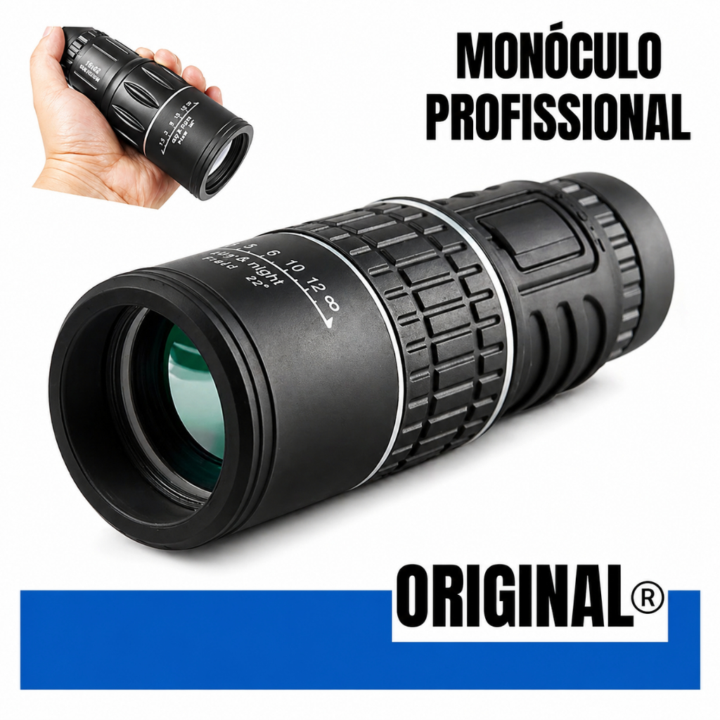 Monóculo 8km Profissional Luneta Tática 16x52 Telescópio Compacto e Portátil Caça Viagem e Pesca