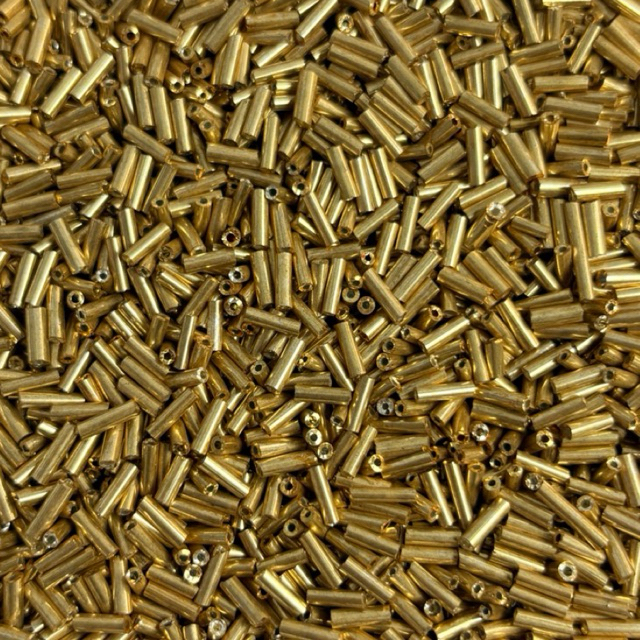 Canutilho Dourado Metálico Brilhante 4,5mm