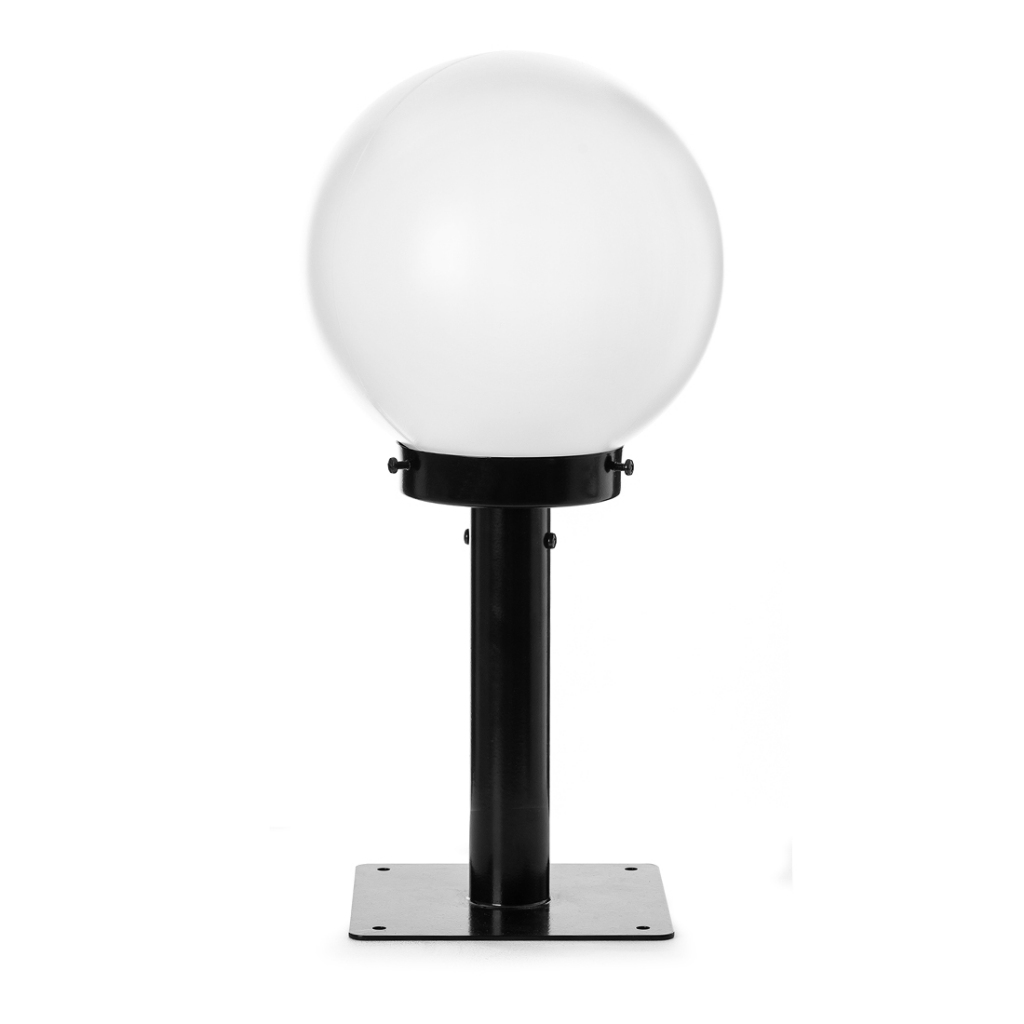 Balizador De Jardim 0,40cm C/globo 20øx15 Polietileno Preto