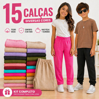 Calça Moletom Infantil Unissex do Tamanho 01 ao 08 Anos | Calça de Frio Grossa para Criança
