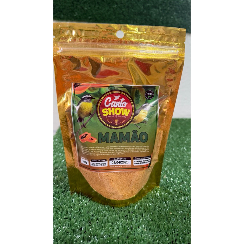canto show - sibite mamão 100g fardo 6 unidades