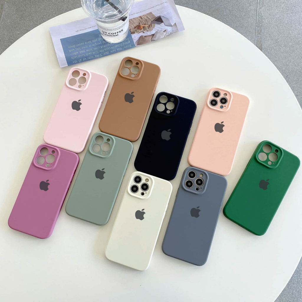 Capa Capinha Para IPhone 15 15ProMax 15Plus Silicone Aveludada  Proteção na Câmera Fechada Quadrada