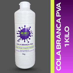 Cola Pva 1 kg Branca Madeira Extra Papelão Concreto base d'agua profissional artesanato 1 litro