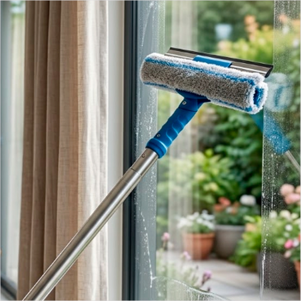 Rodo Limpa Seca Vidro Rodo Profisional Combinado 25 35 45cm Rodo de Cabo Alumini