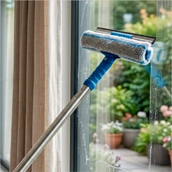 Rodo Limpa Seca Vidro Rodo Profisional Combinado 25 35 45cm Rodo de Cabo Aluminio de 60cm Bralimpia