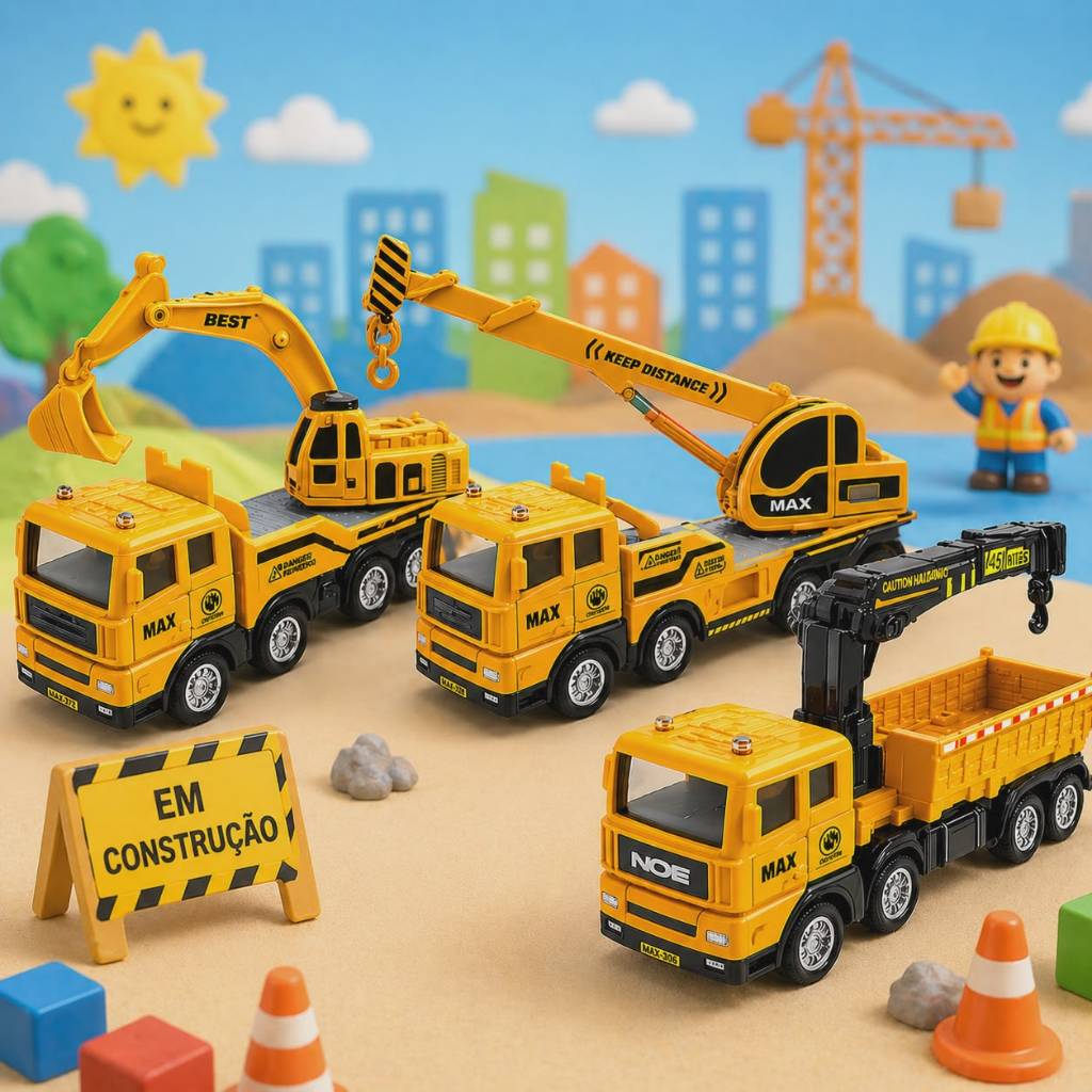 Caminhão de Construção e Obras Munk Guindaste Pá Articulado