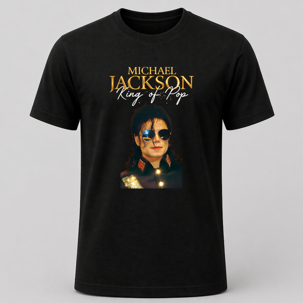 Camiseta  Michael Jackson King Of Pop , 100% Algodão