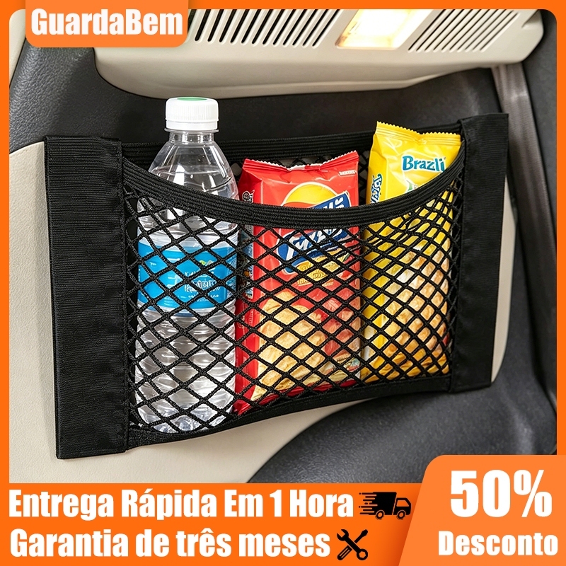 Organizador De Malha Do Porta-Malas Carro RedeDe Malha Elástica De Cordas Mágicas Bolsa Universal