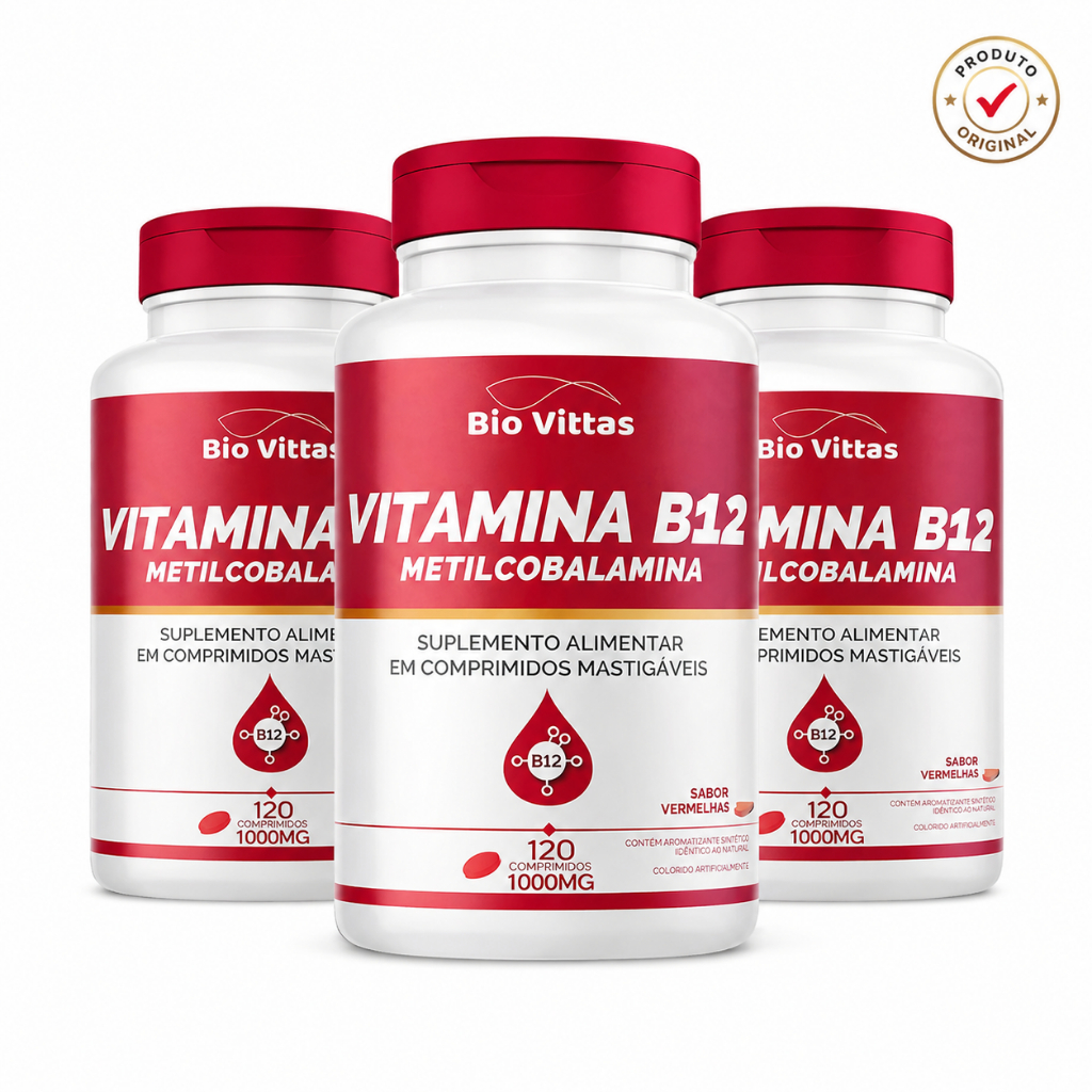 Vitamina B12 Metilcobalamina 1000mg 120 Comprimidos