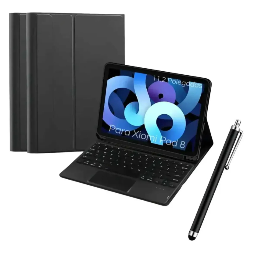 Capa Com Teclado P Tablet Xiaomi Pad 8 + Caneta Touch