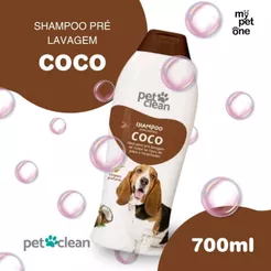 Shampoo Para Cães e Gatos Pet Clean Coco 700ml