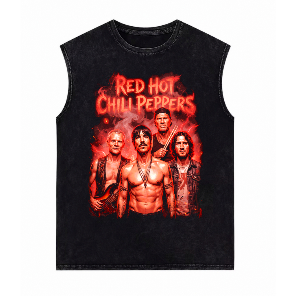 Camiseta Regata Machão Banda Red Hot Chilli Peppers Rock Alternativo Confortável 100% Algodão Masculino Macio Unissex