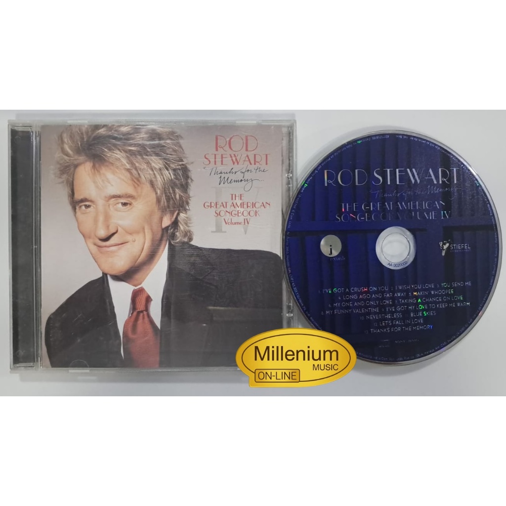 CD Rod Stewart  Thanks For The Memory. The Great American Songbook Volume IV 2005 Original Gravadora Ótimo  Estado