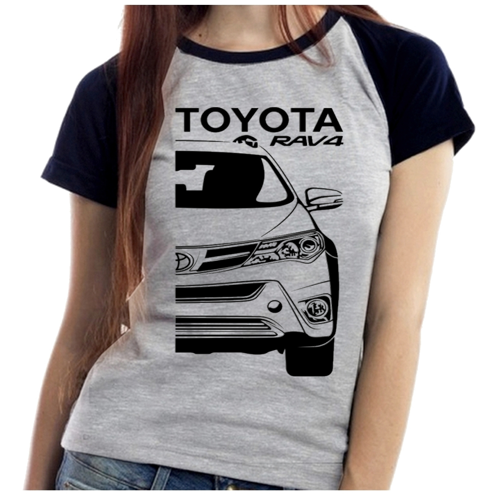 Baby Look Blusa Feminina ou Camiseta Unissex Toyota Rav4 camionete top