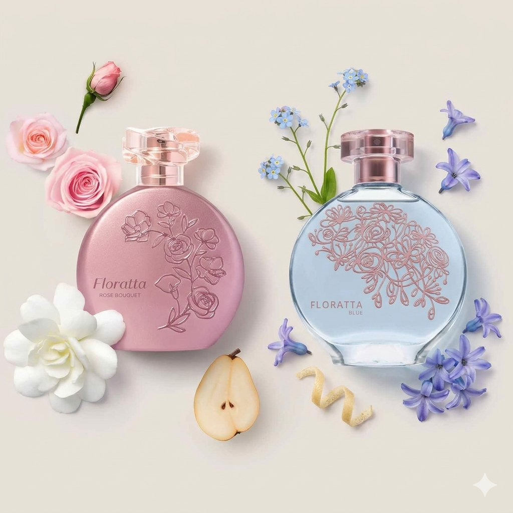 kit floratta blue e rose bouquet