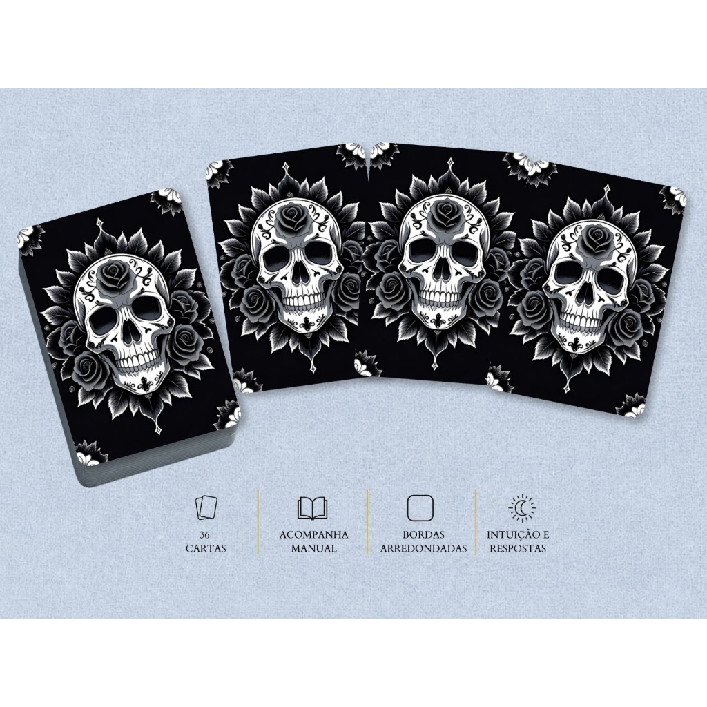 Tarô Baralho Cigano Exu e  Pomba Gira da Calunga – 36 Cartas