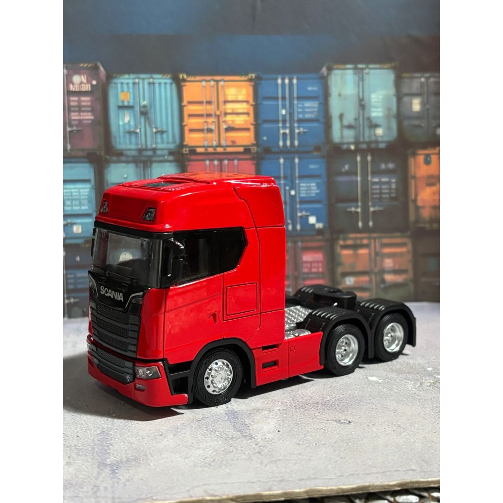 Miniatura Caminhão Scania Trucado 770S 1:50 Com Luz E Som