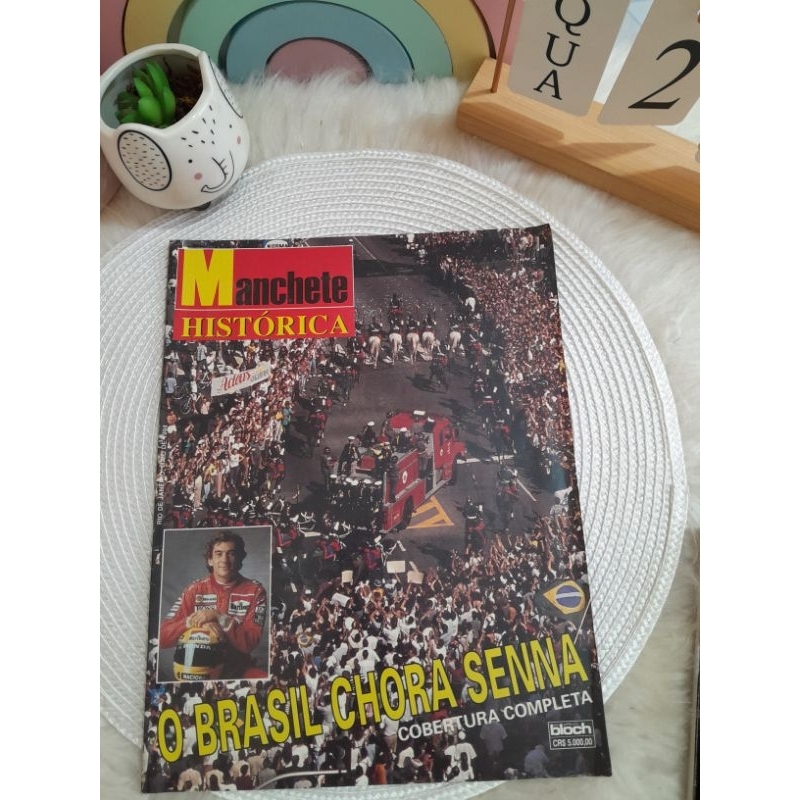 revista manchete histórica,  maio 1994, o Brasil chora senna
