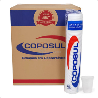 Kit Copos Plásticos Descartáveis Brancos 180ml Coposul