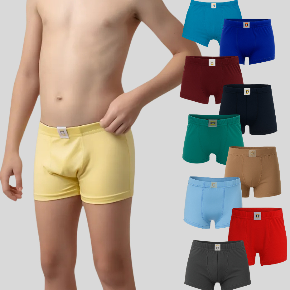 Kit 10 Cuecas Boxer Infantil Menino Confortavel Dia Dia Cuecas Microfibra Premium