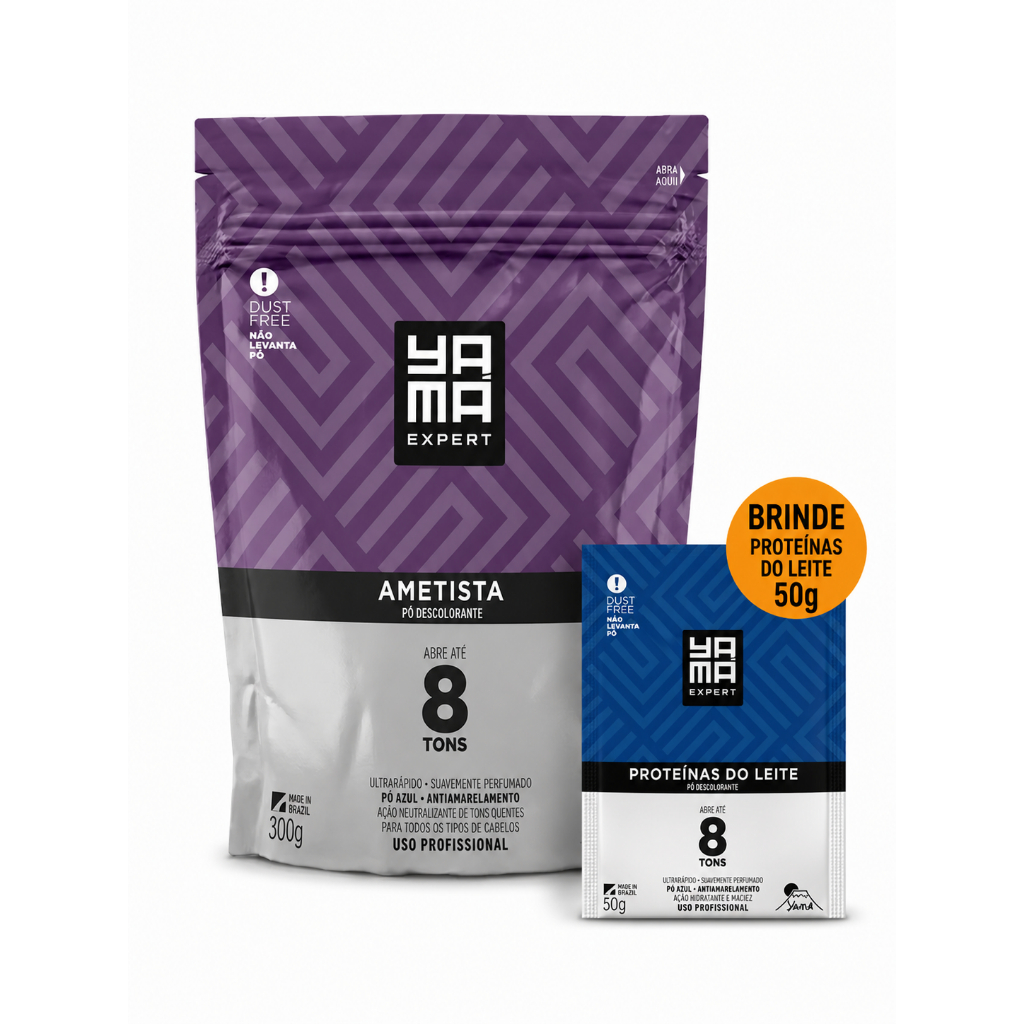 Pó Descolorante Yamá Ametista Refil 300g 6 Und