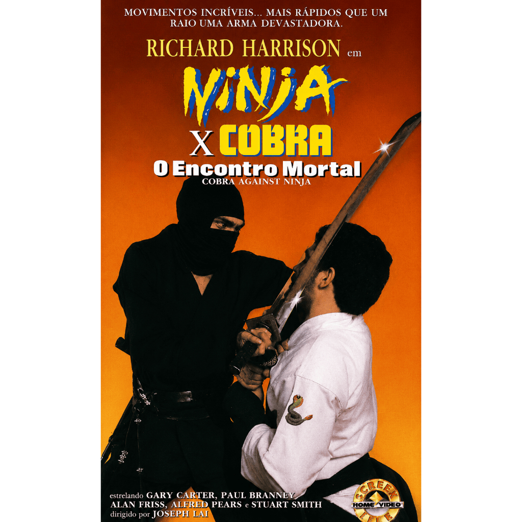 VHS/DVD NINJA X COBRA O ENCONTRO MORTAL (Cobra Against Ninja) Legendado/Gary Carter, Paul Branney.
