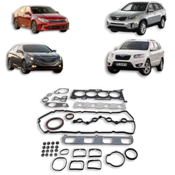 Jogo De Juntas Completo Sorento Optima Santa Fé Sonata 2.4 16v Gasolina Chapa