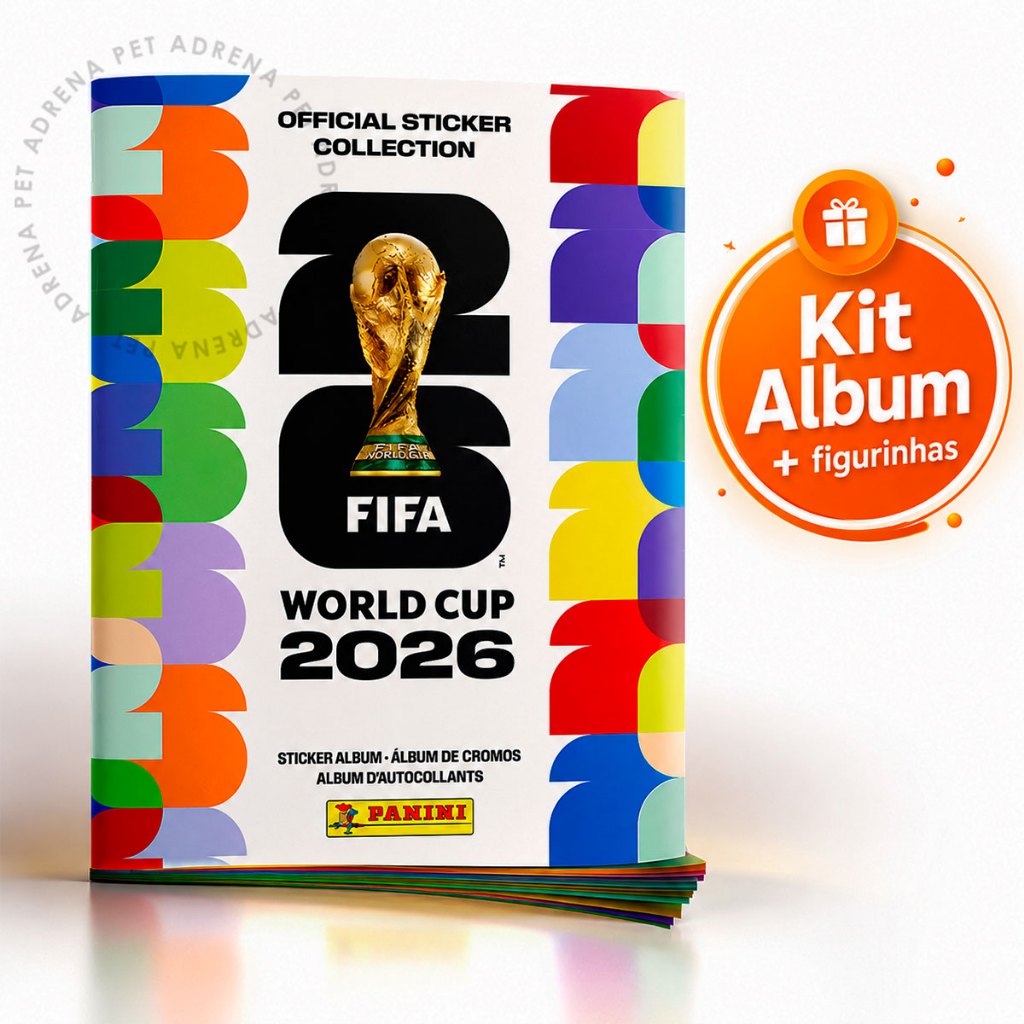 Kit Álbum Copa do Mundo 2026 Oficial Com Figurinhas Chance Lendárias FIFA Complete Seu Álbum