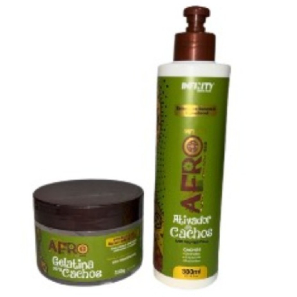 Kit Modelador Ativador E Gelatina Para Cachos Infinity.