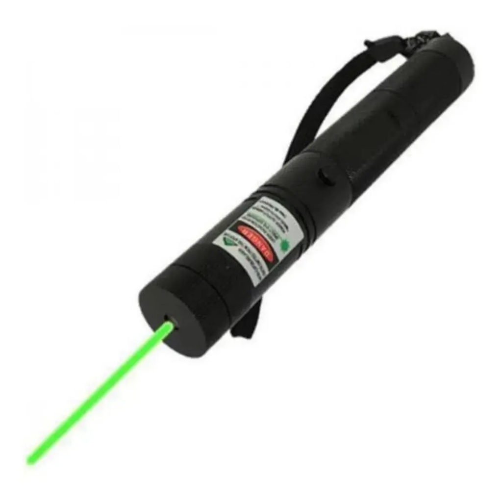 Caneta Laser Pointer Ultra Forte Verde + Ponteira De Desenho