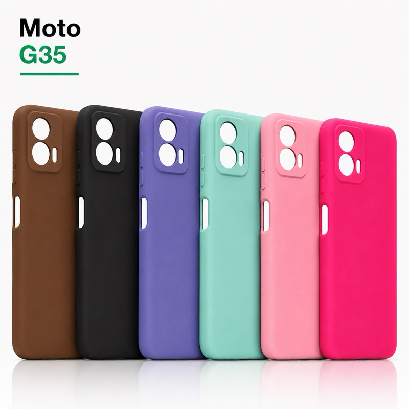 Capa Para Motorola Moto G35 Silicone Aveludada Capinha de Celular
