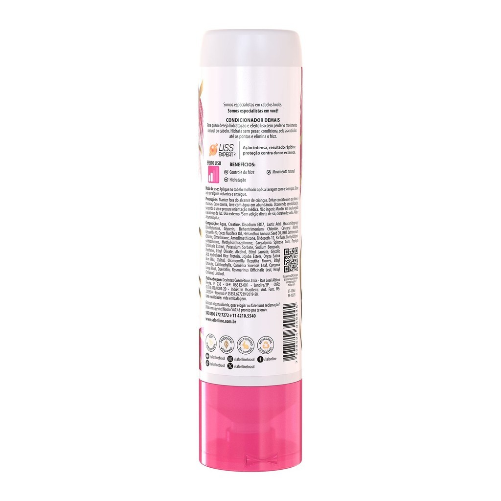 Kit com Shampoo + Condicionador + Defizantre Meu Liso Demais Salon Line · foto 2