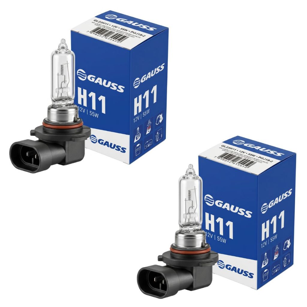 Par Lâmpada H11 12v Gauss Farol Auxiliar Milha Honda Toyota Original